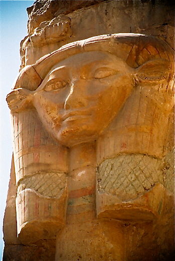 Ägypten Hathor Kuh Säule Ägypten Hathor Kuh Säule