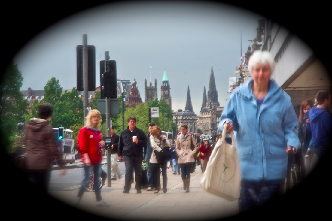 Edinburg / Schottland: Haupteinkaufsstraße
