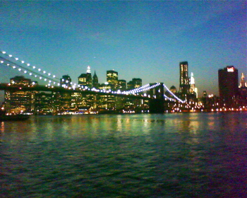 New York Brücke Abend New York Brücke Abend